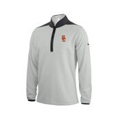 USC Trojan Men's Nike Gray SC Interlock Therma-FIT Victory 1/2 Zip Top